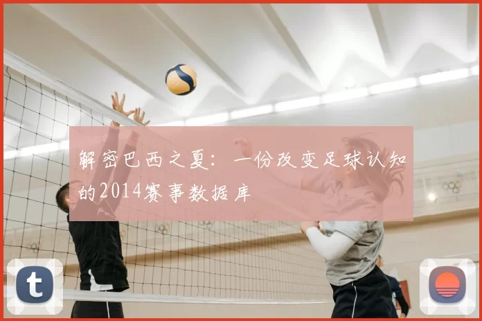 解密巴西之夏：一份改变足球认知的2014赛事数据库